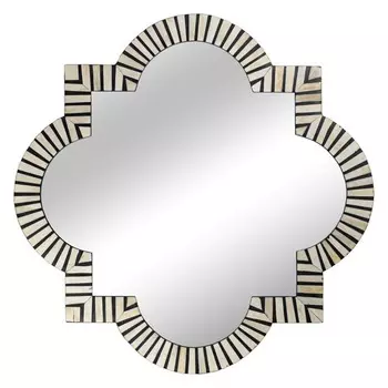 Зеркало Bone Inlay Mirror black and white