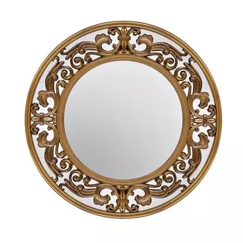 Зеркало Gold Round Mirror