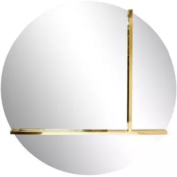 Зеркало круглое с золотом Rook