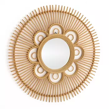 Зеркало Mirror Rattan Round D90
