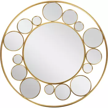 Зеркало настенное с круглыми зеркальными вставками Modern Mirror Space