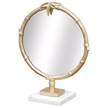 Зеркало настольное Bamboo Gold Marble Mirror