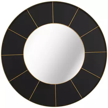 Зеркало Sectors Circle Mirror black