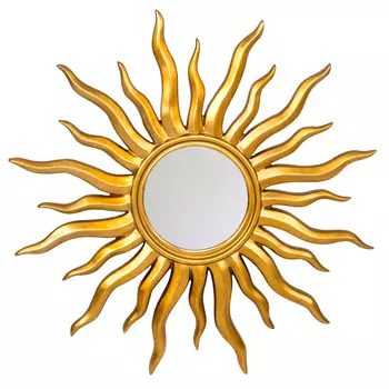 Зеркало-солнце круглое с золотыми с лучами Rays of Peace