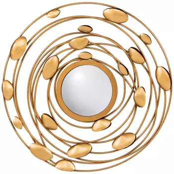 Зеркало в круглой раме украшенной раковинами с жемчугом Pearl in the Gleam