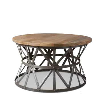 Журнальный стол Industrial Rust Barrel 80 Table