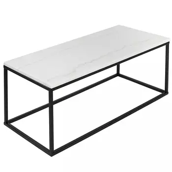 Журнальный столик прямоугольный White Marble Surface