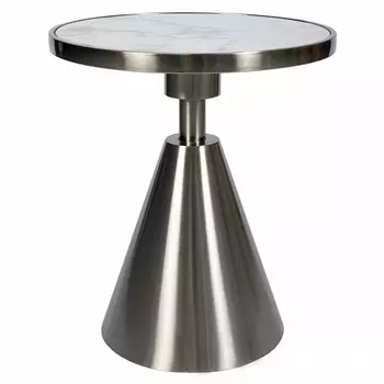 Журнальный столик с белой мраморной столешницей Kettle