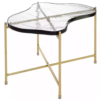 Журнальный столик с изогнутой стеклянной столешницей Curved Glass Table Top