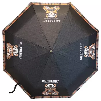 Зонт раскладной BURBERRY дизайн 002 Черный цвет