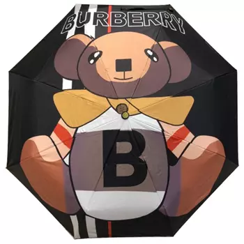 Зонт раскладной BURBERRY дизайн 008 Черный цвет