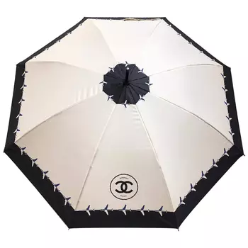 Зонт раскладной CHANEL дизайн 015 Бежевый цвет
