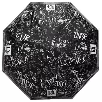 Зонт раскладной CHRISTIAN DIOR дизайн 011 Черный цвет
