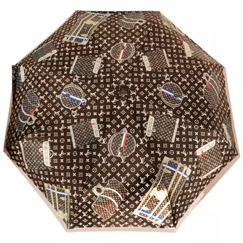 Зонт раскладной LOUIS VUITTON дизайн 016 Коричневый цвет