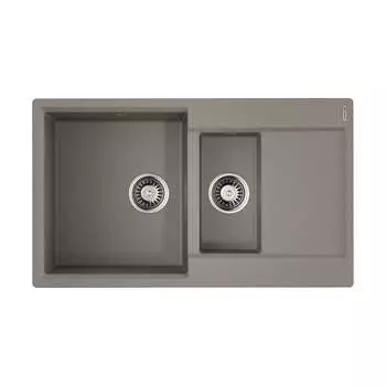 Мойка для кухни Omoikiri Daisen 86-2-GR 4993475, Artgranit, Leningrad Grey