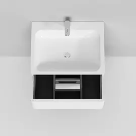 Раковина мебельная AM.PM Bliss, исскуственный мрамор, 60см, встроенная, глянец, шт