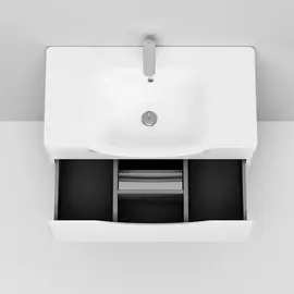 Раковина мебельная AM.PM Like, керамическая, 80 см, встроенная, цвет: белый, глянец