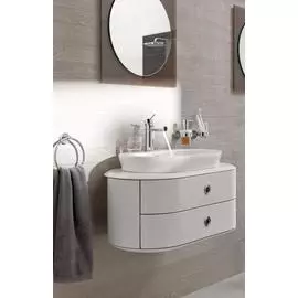 Смеситель для раковины GROHE Essence+ с донным клапаном и низким изливом, хром