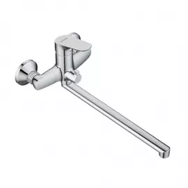 Смеситель для ванны/душа с универсальным изливом 350 мм, ручным душем, шт RedBlu by Damixa Origin Bi