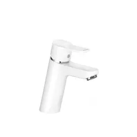 Смеситель на умывальник KLUDI PURE&amp;EASY XL однорычажный 100, без донн.клапана, БЕЛЫЙ, 372929165