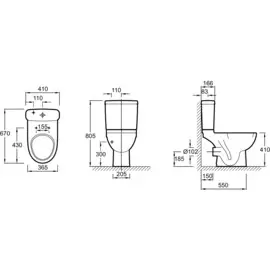 Унитаз JACOB DELAFON ODEON UP (бел)