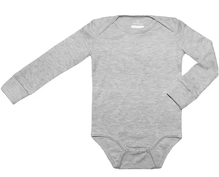 Боди с длинным рукавом (1-2м Серый) LOLOCLO