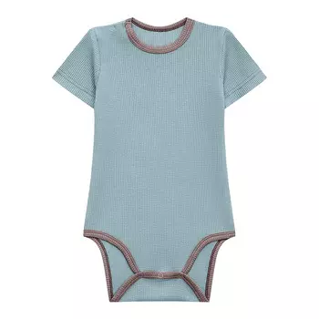 Боди текстурный с коротким рукавом (12-18м Мятный/Кофейный) LOLOCLO