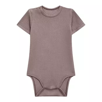 Боди текстурный с коротким рукавом (9-12м Кофейный) LOLOCLO