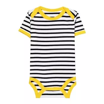 Боди в полоску (6-9м Черный) LOLOCLO