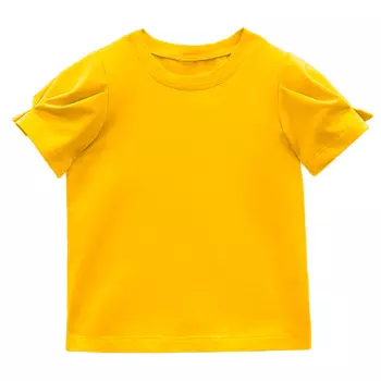 Футболка с рукавами с защипами (6-7 Желтый) LOLOCLO