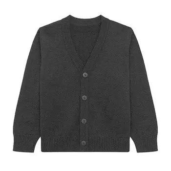 Кардиган вязаный для подростков (12-13 Темно-серый) LOLOCLO