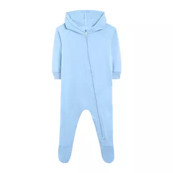 Комбинезон из футера с капюшоном (4-6м Голубой) LOLOCLO