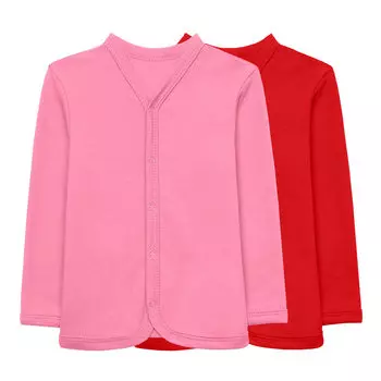 Комплект кардиганов (9-12м Розовый/Красный) LOLOCLO