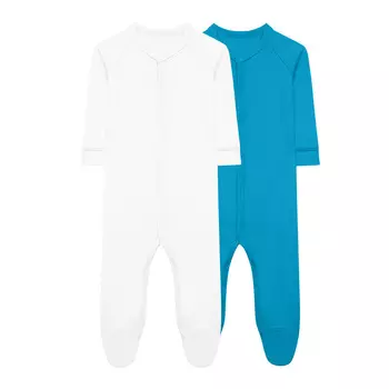 Комплект комбинезонов (12-18м Бирюзовый/Молочный) LOLOCLO