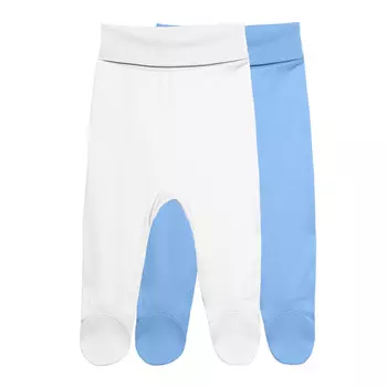 Комплект ползунков с широким поясом (4-6м Голубой/Молочный) LOLOCLO