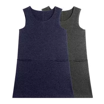 Комплект сарафанов с карманами (6-7 Индиго/Темно-серый) LOLOCLO