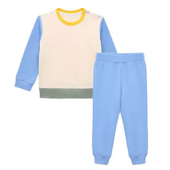 Комплект свитшот и джоггеры для малышей (9-12м Голубой) LOLOCLO