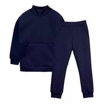 Комплект свитшот на молнии и джоггеры (6-7 Чернильный) LOLOCLO