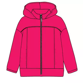 Куртка из софтшелла с капюшоном (2-3 Фуксия) LOLOCLO