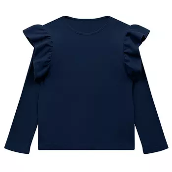 Лонгслив из кашкорсе с воланом (4-5 Синий) LOLOCLO