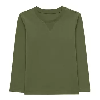 Лонгслив прямого кроя (6-7 Оливковый) LOLOCLO