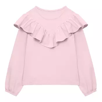 Лонгслив с рюшем (3 Пудровый) LOLOCLO