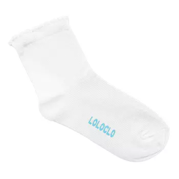 Носки с ажурной резинкой (10-12 Белый) LOLOCLO
