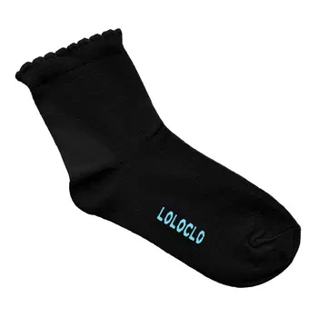 Носки с ажурной резинкой (2-3 Черный) LOLOCLO