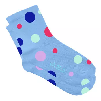 Носки в горошек для малышей (6-12м Голубой) LOLOCLO