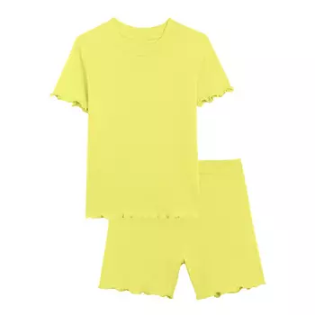 Пижама для девочек (12 Лимонный) LOLOCLO