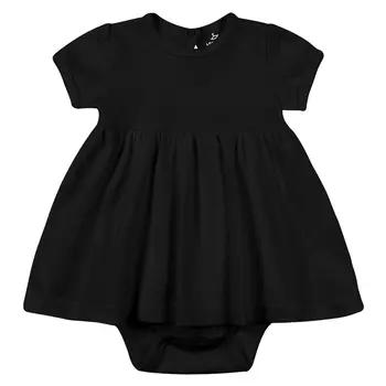 Платье-боди с коротким рукавом (18-24м Черный) LOLOCLO