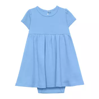 Платье-боди с коротким рукавом (4-6м Голубой) LOLOCLO