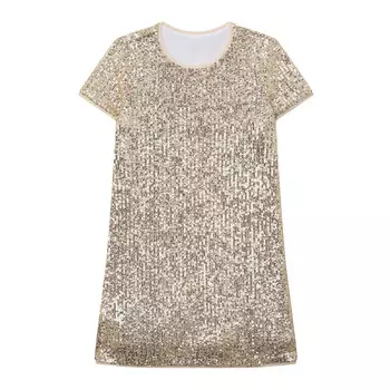 Платье с пайетками (10-11 Золотой) LOLOCLO