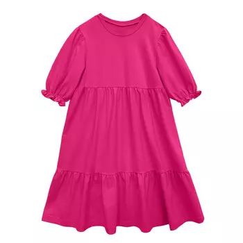 Платье с рукавом фонарик (12 Фуксия) LOLOCLO